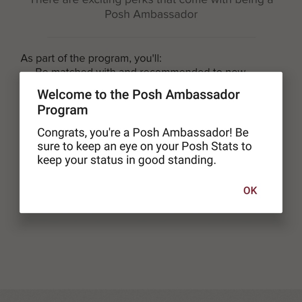 I'm a Posh Ambassador!